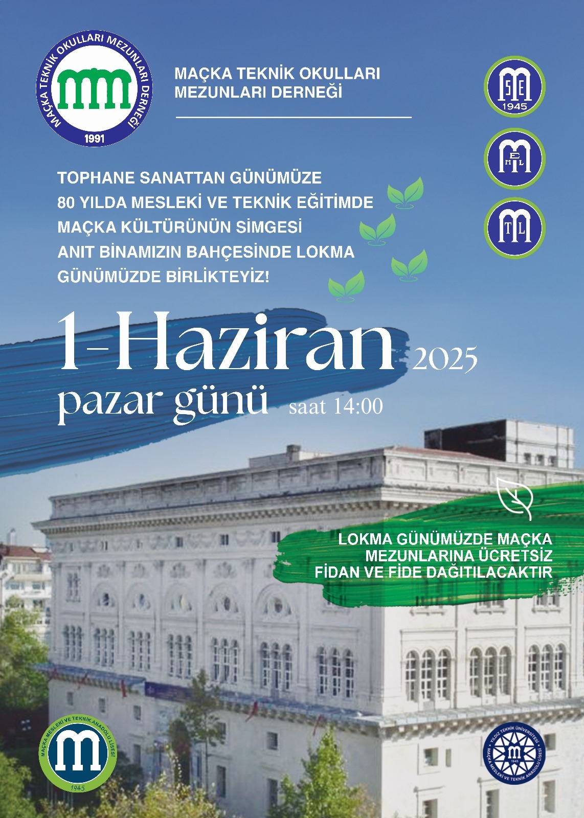MAÇKA TEKNİK OKULLARI MEZUNLARI LOKMA GÜNÜNDE BULUŞUYOR