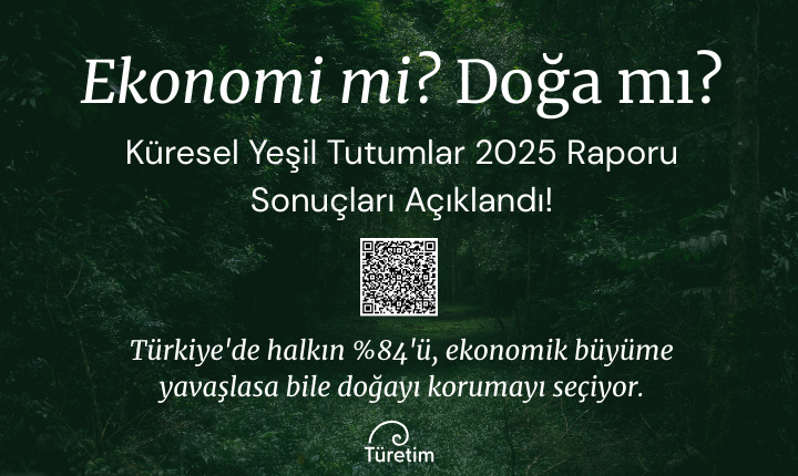 KÜRESEL KAMUOYU DOĞAYI EKONOMİK BÜYÜMENİN ÖNÜNDE GÖRÜYOR