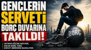GENÇLERİN SERVETİ BORÇ DUVARINA TAKILDI