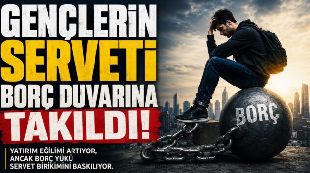 GENÇLERİN SERVETİ BORÇ DUVARINA TAKILDI