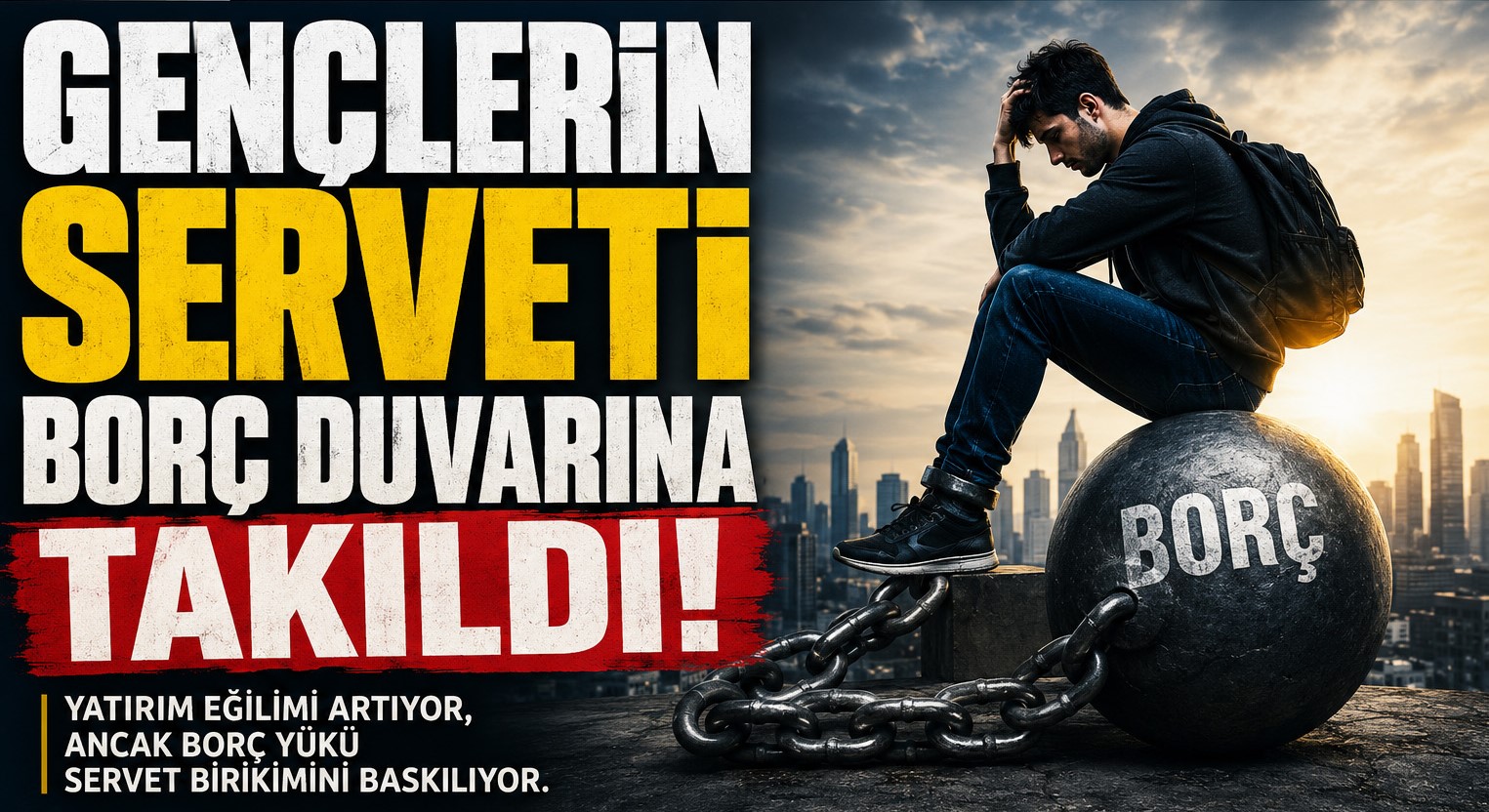 GENÇLERİN SERVETİ BORÇ DUVARINA TAKILDI