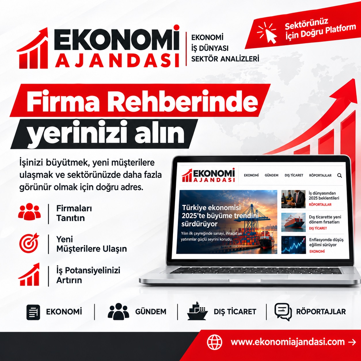 www.ekonomıajandası.com’da YERİNİZİ ALIN, MARKANIZI ÖNE ÇIKARIN!