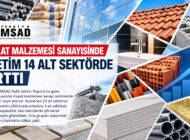 İNŞAAT MALZEMESİ SANAYİSİNDE ÜRETİM 14 ALT SEKTÖRDE ARTTI
