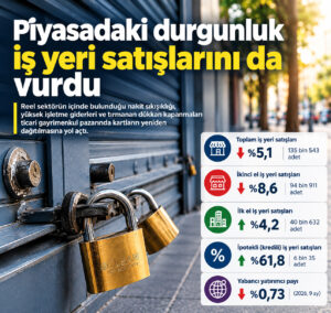 PİYASADAKİ DURGUNLUK İŞ YERİ SATIŞLARINI DA VURDU